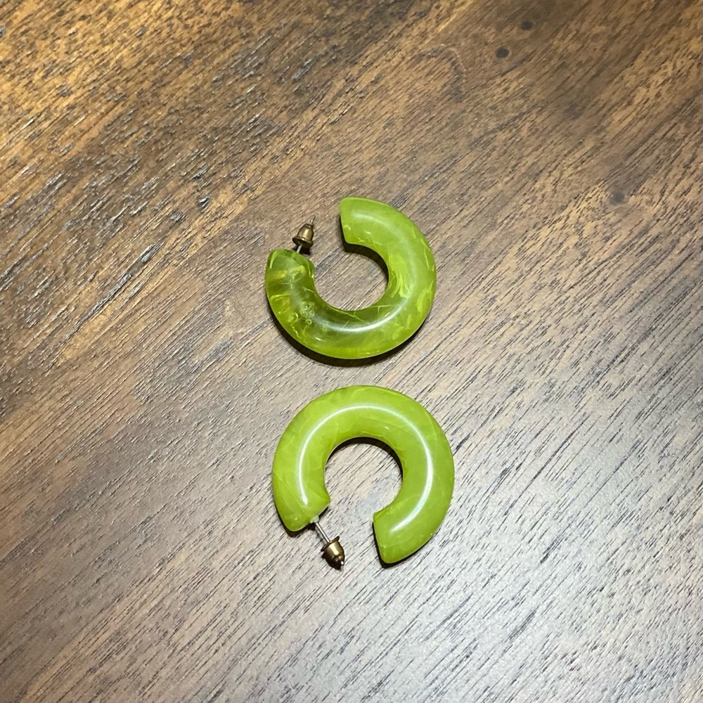 UO Green Chunky Earrings